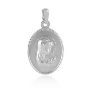 Medalla-Virgen-Nina-Velo-Oval-18x14mm-filo-pulido-plata-925-1a-ley
