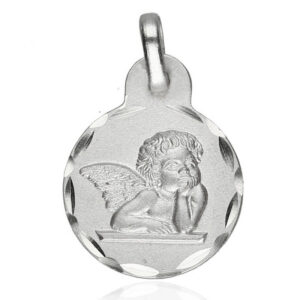 medalla-plata-angel-de-la-guarda-17mm Plata 925 1ª ley