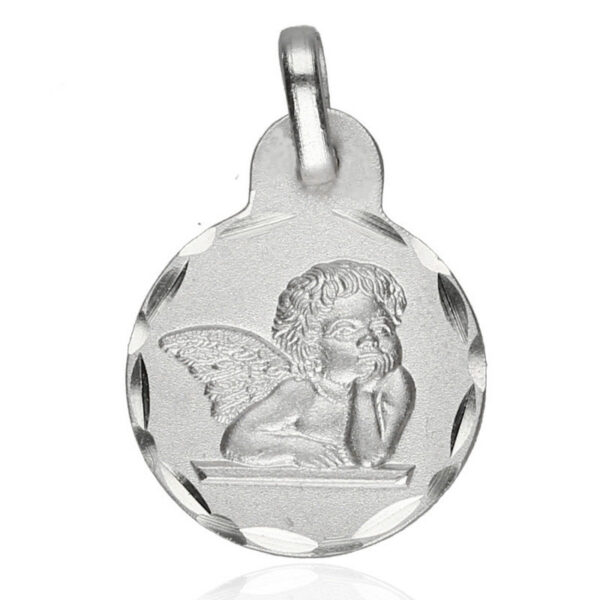 medalla-plata-angel-de-la-guarda-17mm Plata 925 1ª ley