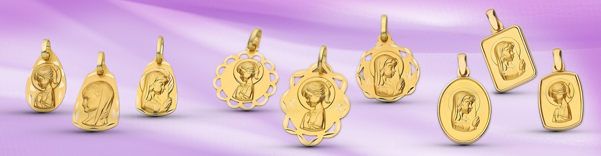 Medallas Virgen Niña - Comunión