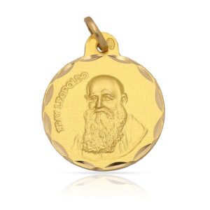 Medalla-Fray-Leopoldo-19mm-Oro
