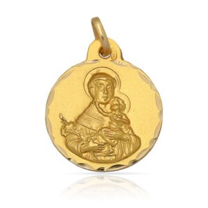 Medalla-San-Antonio-17mm-Oro 18K
