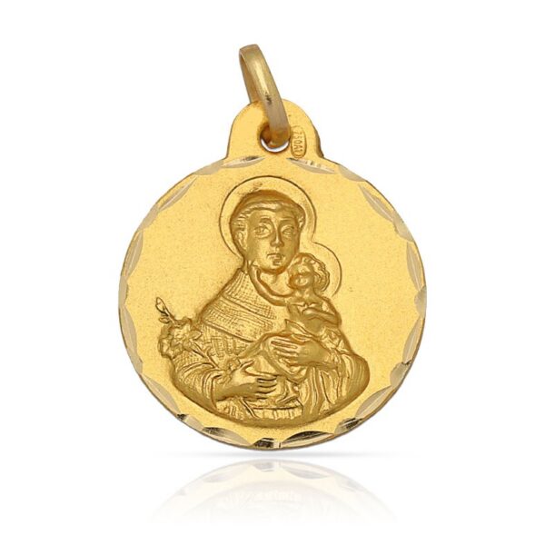 Medalla-San-Antonio-17mm-Oro 18K