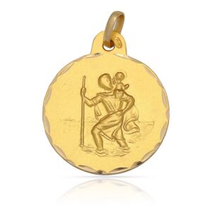 Medalla-San-Cristobal-19mm-Oro 18K