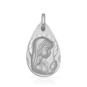 Medalla-Virgen-Nina-Velo-Gota-20x12mm-Plata-925-785