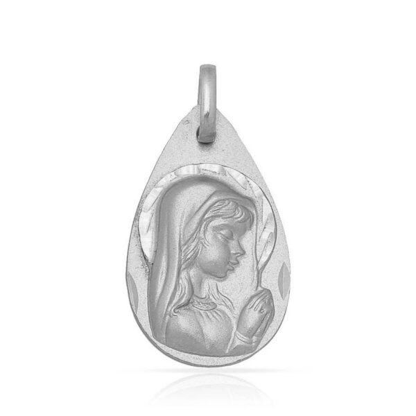 Medalla-Virgen-Nina-Velo-Gota-20x12mm-Plata-925-785