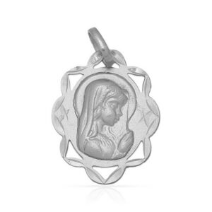 Medalla-Virgen-Nina-Velo-Nube-20x16mm-Plata-925-833