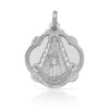 Medalla-Virgen-del-Rocio-Pandereta-20mm-Plata925-A-1aLey