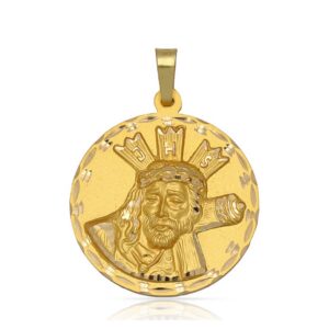 Medalla-Cristo-Gran-Poder-busto-30mm-oro