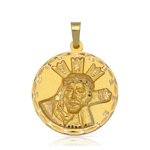 Medalla-Cristo-Gran-Poder-busto-30mm-oro