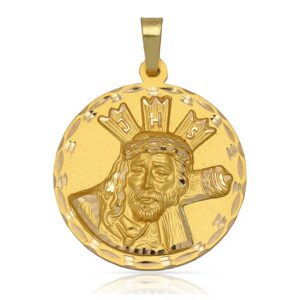 Medalla-Cristo-Gran-Poder-busto-42mm-oro