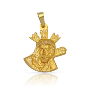 Medalla Cristo Gran Poder busto Silueta 20mm oro18k