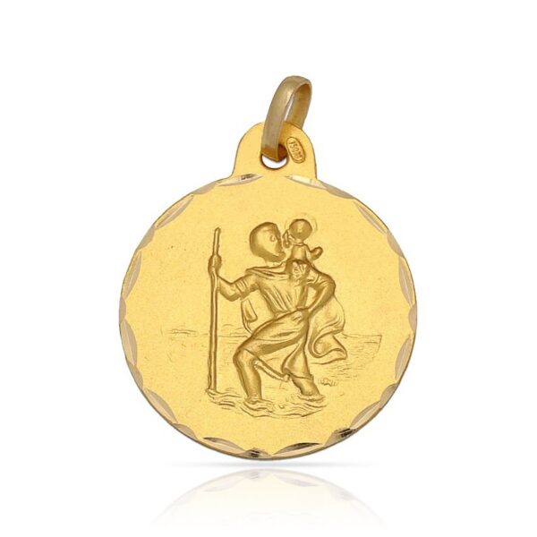 Medalla-San-Cristobal-17mm-Oro 18k