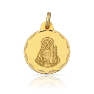 Medalla-Santa-Lucia-15mm-Oro-18k