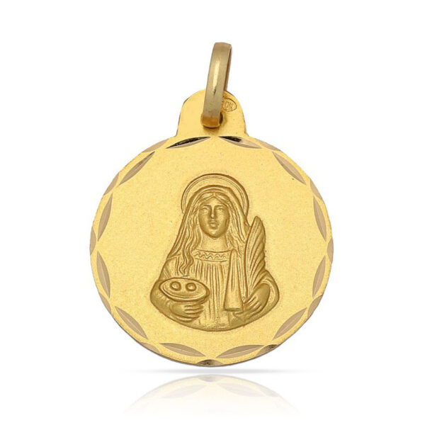 Medalla-Santa-Lucia-17mm-Oro-18k