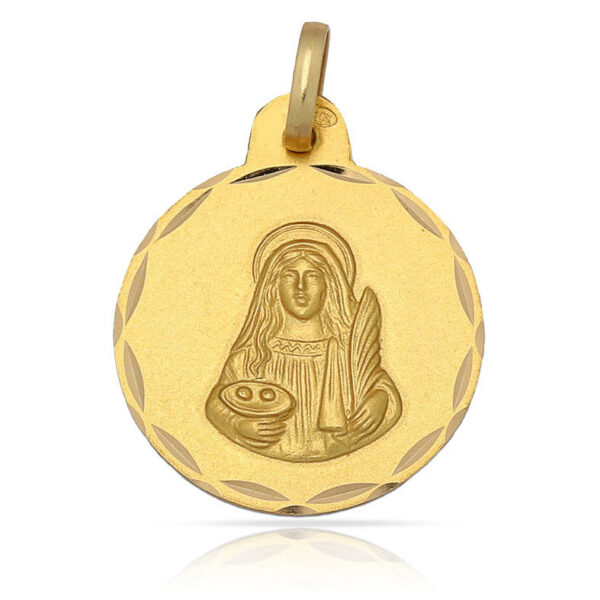 Medalla-Santa-Lucia-19mm-Oro-18k