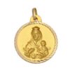 Medalla-Virgen-Carmen-Redonda-tallado-helice-22mm-Oro