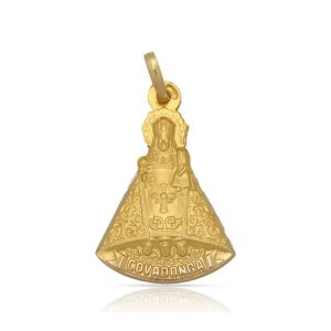 Medalla-Virgen-Covadonga-Silueta-25mm-Oro