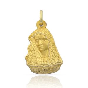 Medalla-Virgen-Macarena-Silueta-15mm-Oro-18k