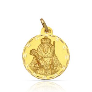 Medalla de oro de la Virgen de la Candelaria 18k