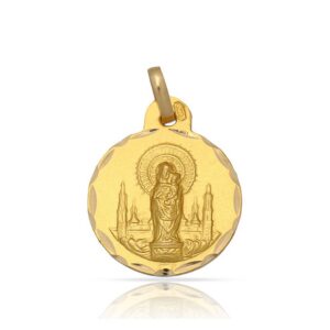 Medalla-Virgen-del-Pilar-15mm-Oro-18k