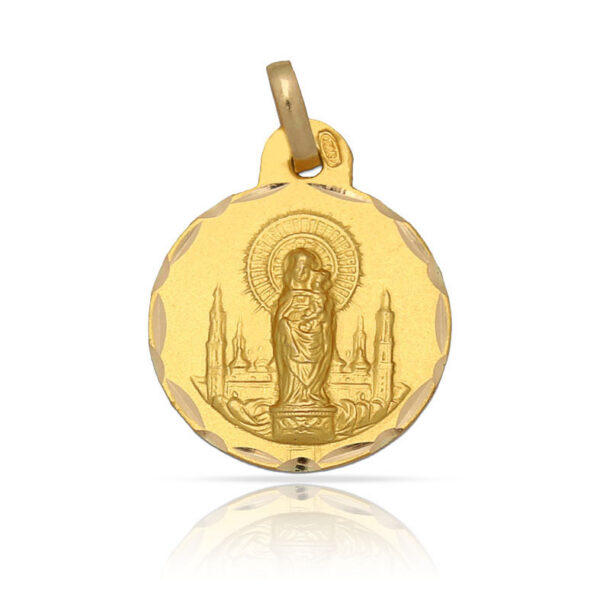 Medalla-Virgen-del-Pilar-17mm-Oro-18k