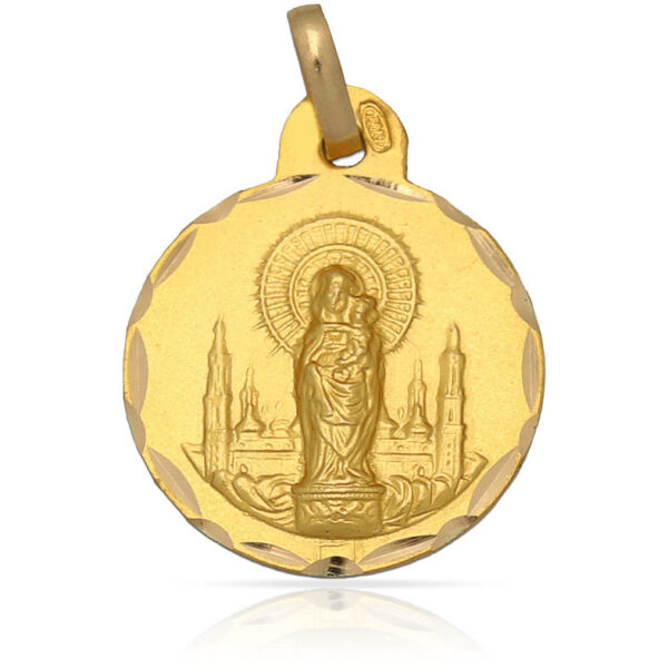 Medalla-Virgen-del-Pilar-19mm-Oro-18k