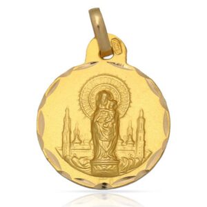 Medalla-Virgen-del-Pilar-21mm-Oro-18k