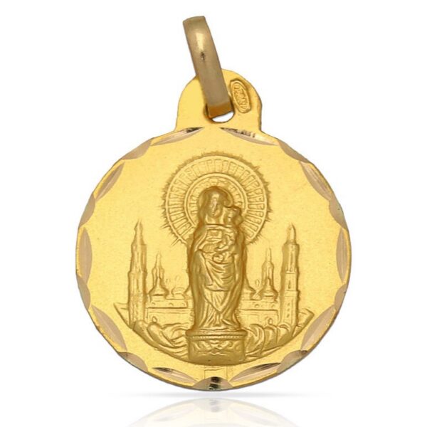 Medalla-Virgen-del-Pilar-21mm-Oro-18k