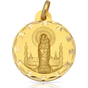 Medalla-Virgen-del-Pilar-23mm-Oro18k
