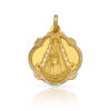Medalla-Virgen-del-Rocio-Pandereta-16mm-Oro18k