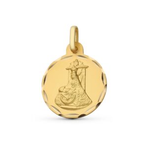 Medalla-redonda-de-la-Virgen-de-las-Angustias-de-13mm-de-diametro-de-oro