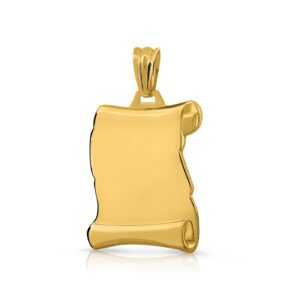 Pergamino-14x18mm de oro 18k