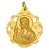 Medalla-Sagrado-Corazon-Pandereta-40mm-oro