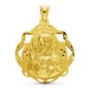 Medalla-Sagrado-Corazon-Pandereta-40mm-oro18