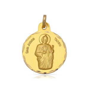 Medalla-San-Judas-Tadeo-15mm-Oro-18k