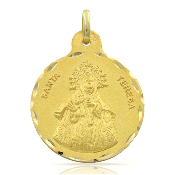 Medalla-Santa-Teresa-21mm-Oro-18k