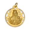 Medalla-Virgen-del-Carmen-Calada-26mm-Oro-18k