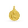 Medalla-redonda-Sagrado-Corazon-de-Jesus-18mm-diamantado-helice-oro-18k