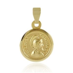 Medalla-religiosa-de-oro-18-mm-Santiago-Apostol-Perfil