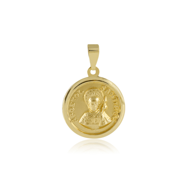 Medalla-religiosa-de-oro-Santiago-Apostol-busto-12mm