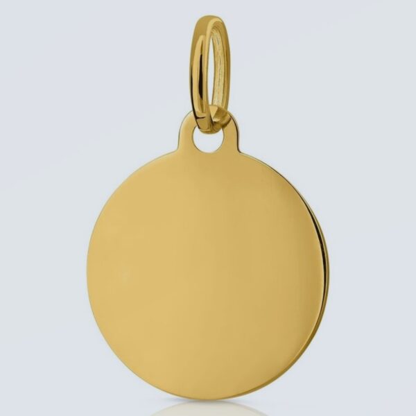Colgante-oro-Disco-liso-Mate-21mm-18k