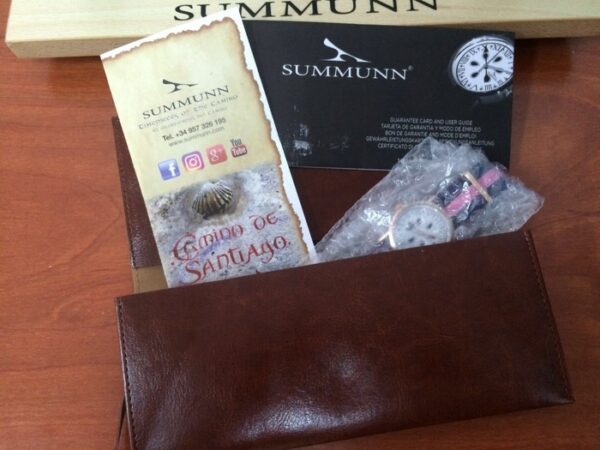 Medallas de oro plata Reloj del Camino de Santiago con Caja Oro Rosa de 38mm NATO Azul-Rosa-Azul Venta on line de Relojes y Medallas religiosas Conjunto Reloj Rosa