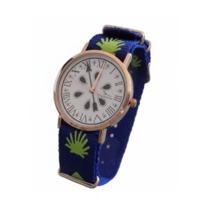 Reloj del Camino de Santiago Oro Rosa 38mm NATO Concha Peregrino en Nailon