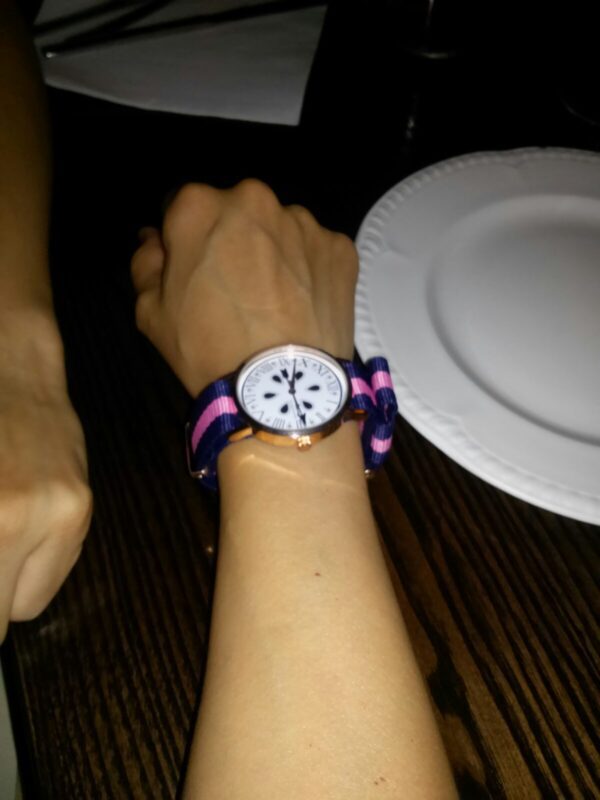 Medallas de oro plata Reloj del Camino de Santiago con Caja Oro Rosa de 38mm NATO Azul-Rosa-Azul Venta on line de Relojes y Medallas religiosas Reloj del Camino de Oro Rosa y 38mm de diámetro