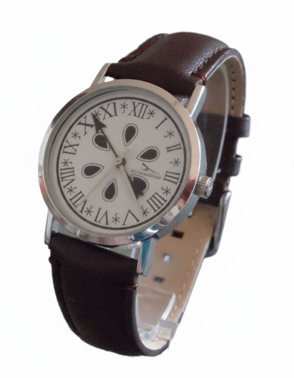 Reloj del Camino de Santiago Plata 38mm Correa Piel Marrón