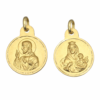 Medalla-Escapulario-Virgen-Carmen-Sagrado-Corazon-Redondo-filo-rebajado-13mm-Oro