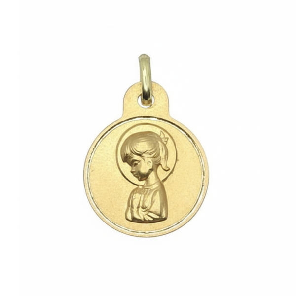 Medalla-Virgen-Nina-Colita-15mm-Oro-Filo-Rebajado-fondo-blanco