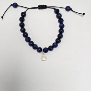 Pulsera Bolas Azul Virgen del Rocio