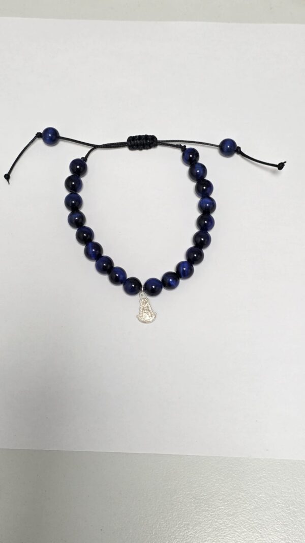 Pulsera Bolas Azul Virgen del Rocio
